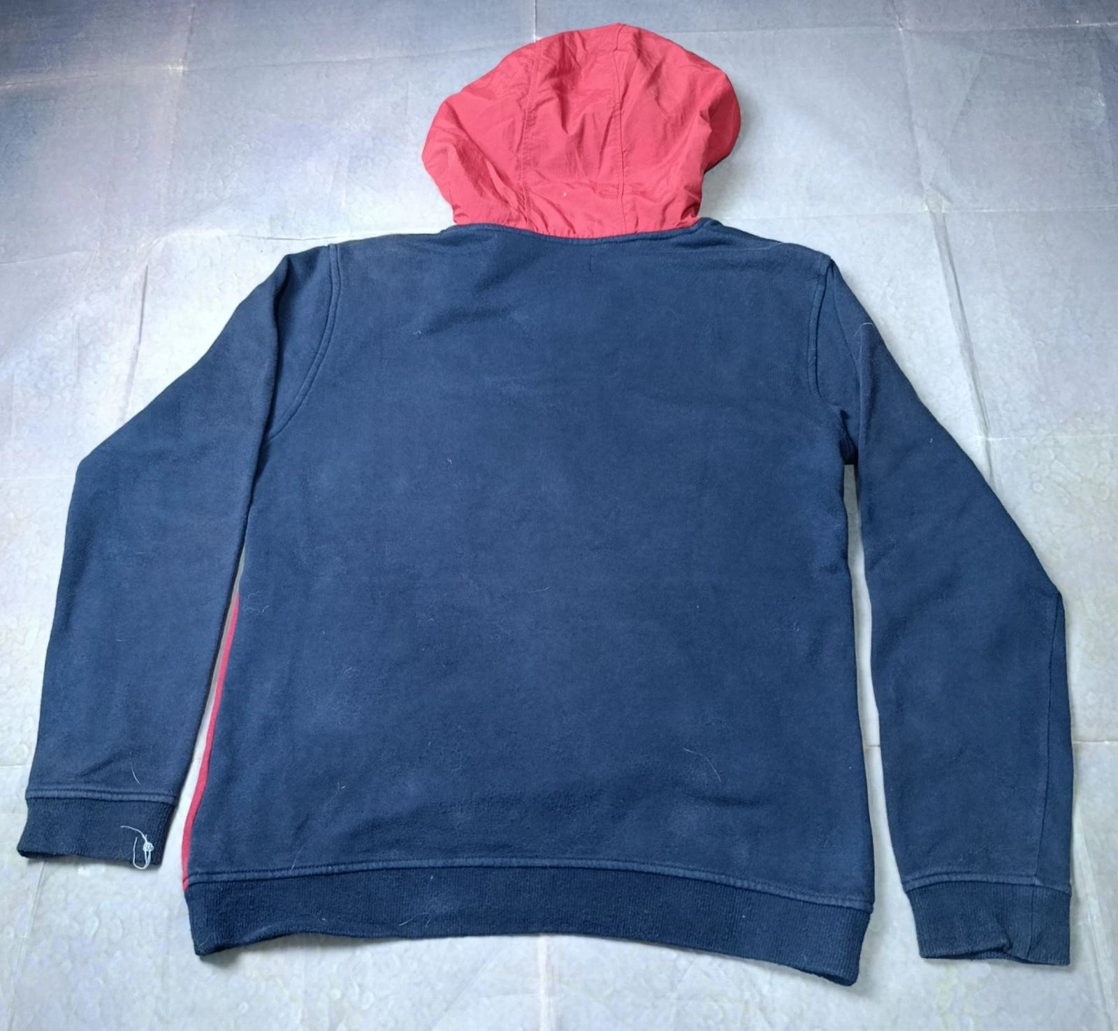 DC Shoes Sudadera con Capucha para Hombre Talla S - Camiseta de Deporte Azul Marino/Rojo con Media Cremallera – photo 2